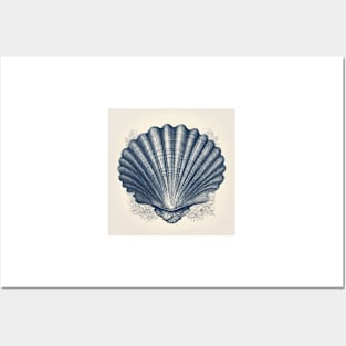 Ocean life - Fan Shell Posters and Art